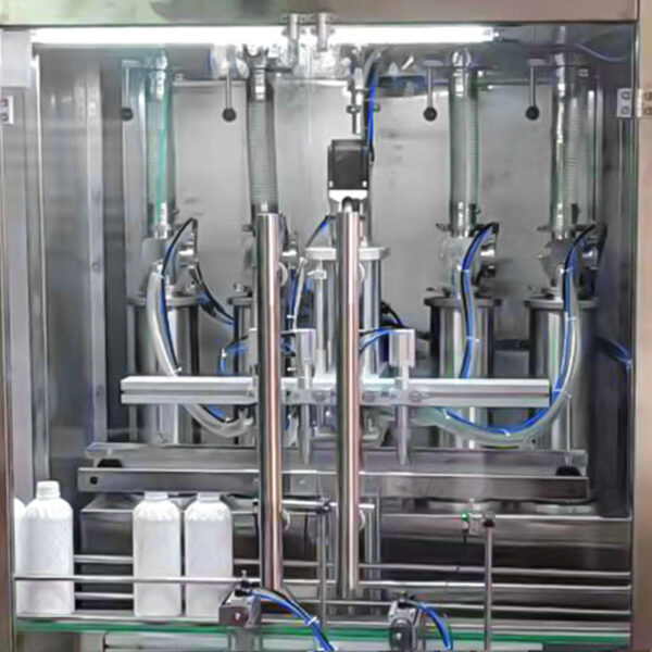 Four-head Piston Pump Filling and Capping Line