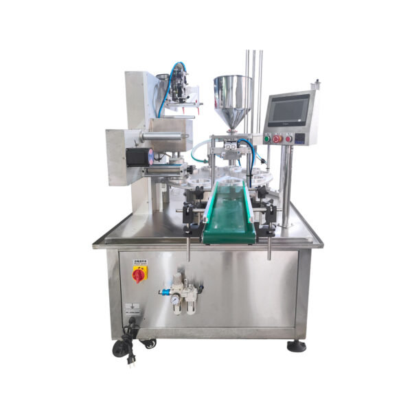 Single Cup Rotary Table Filling & Sealing Machine