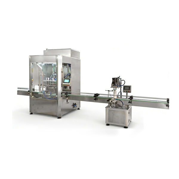 Four-head Piston Pump Filling and Capping Line