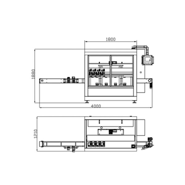4-Head Tracking Filling Machine
